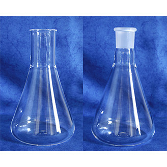 Quartz Conical Flask with Optional Sockets