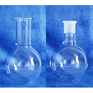 Quartz Round Bottom Flask with Optional Sockets